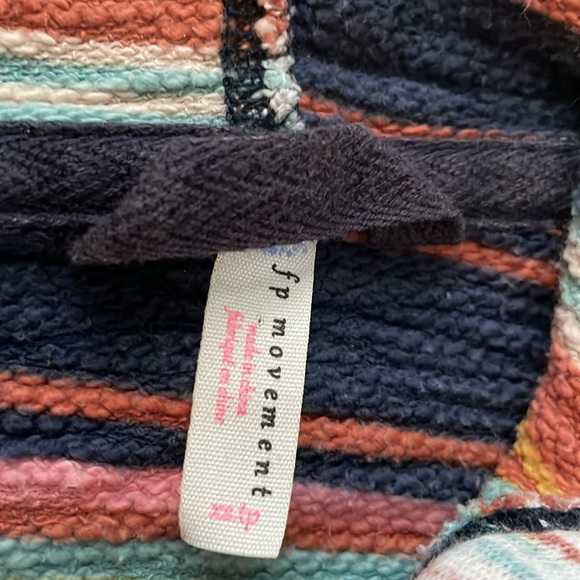 Free People Movement Honey Dove Oversized Hoodie Sweatshirt, Ocean Combo Print - Picture 10 of 12